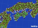 2022年11月25日の四国地方のアメダス(日照時間)