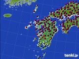 九州地方のアメダス実況(日照時間)(2022年11月25日)