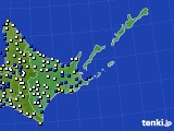 2022年11月26日の道東のアメダス(風向・風速)