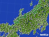 2022年11月27日の北陸地方のアメダス(風向・風速)