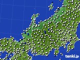 2022年11月28日の北陸地方のアメダス(風向・風速)