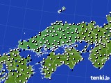 2022年11月28日の中国地方のアメダス(風向・風速)