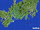 2022年11月29日の東海地方のアメダス(風向・風速)