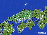 2022年11月29日の中国地方のアメダス(風向・風速)