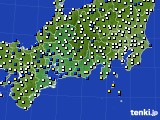 2022年11月30日の東海地方のアメダス(風向・風速)