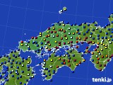 2022年12月16日の中国地方のアメダス(日照時間)