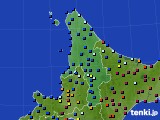 2022年12月16日の道北のアメダス(日照時間)