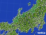 北陸地方のアメダス実況(風向・風速)(2022年12月16日)