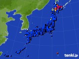 アメダス実況(日照時間)(2022年12月17日)