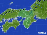 近畿地方のアメダス実況(積雪深)(2022年12月18日)