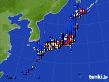 アメダス実況(日照時間)(2022年12月18日)