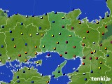 2022年12月18日の兵庫県のアメダス(日照時間)