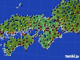 近畿地方のアメダス実況(日照時間)(2022年12月19日)