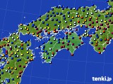 2022年12月19日の四国地方のアメダス(日照時間)
