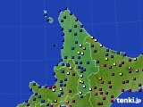 2022年12月19日の道北のアメダス(日照時間)