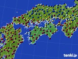 2022年12月20日の四国地方のアメダス(日照時間)