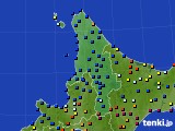 2022年12月21日の道北のアメダス(日照時間)