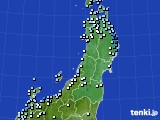 東北地方のアメダス実況(降水量)(2022年12月22日)