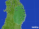 岩手県のアメダス実況(降水量)(2022年12月22日)