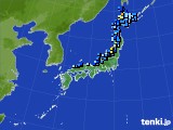 2022年12月22日のアメダス(積雪深)