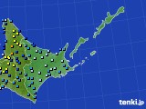 道東のアメダス実況(積雪深)(2022年12月22日)