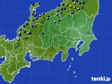 関東・甲信地方のアメダス実況(積雪深)(2022年12月23日)