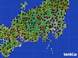 関東・甲信地方のアメダス実況(日照時間)(2022年12月23日)