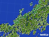 北陸地方のアメダス実況(風向・風速)(2022年12月23日)