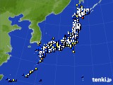 2022年12月23日のアメダス(風向・風速)