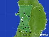 秋田県のアメダス実況(降水量)(2022年12月24日)