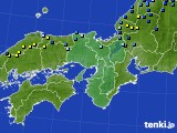 近畿地方のアメダス実況(積雪深)(2022年12月24日)