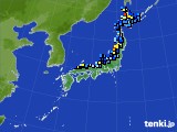 2022年12月24日のアメダス(積雪深)
