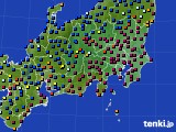 関東・甲信地方のアメダス実況(日照時間)(2022年12月24日)