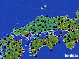 2022年12月24日の中国地方のアメダス(日照時間)