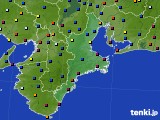 三重県のアメダス実況(日照時間)(2022年12月24日)