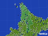 道北のアメダス実況(風向・風速)(2022年12月24日)