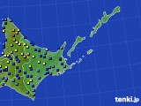 道東のアメダス実況(積雪深)(2022年12月25日)