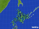 2022年12月25日の北海道地方のアメダス(気温)