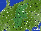 長野県のアメダス実況(風向・風速)(2022年12月25日)