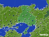 2022年12月25日の兵庫県のアメダス(風向・風速)