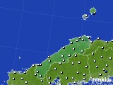 2022年12月26日の島根県のアメダス(風向・風速)