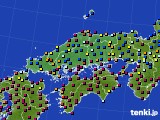2022年12月27日の中国地方のアメダス(日照時間)