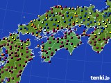 2022年12月27日の四国地方のアメダス(日照時間)