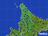 2022年12月28日の道北のアメダス(日照時間)