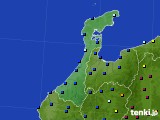 石川県のアメダス実況(日照時間)(2022年12月28日)