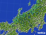 北陸地方のアメダス実況(気温)(2022年12月28日)