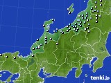 北陸地方のアメダス実況(降水量)(2022年12月29日)