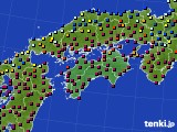 四国地方のアメダス実況(日照時間)(2022年12月29日)