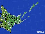 道東のアメダス実況(風向・風速)(2022年12月29日)