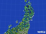 東北地方のアメダス実況(気温)(2022年12月30日)